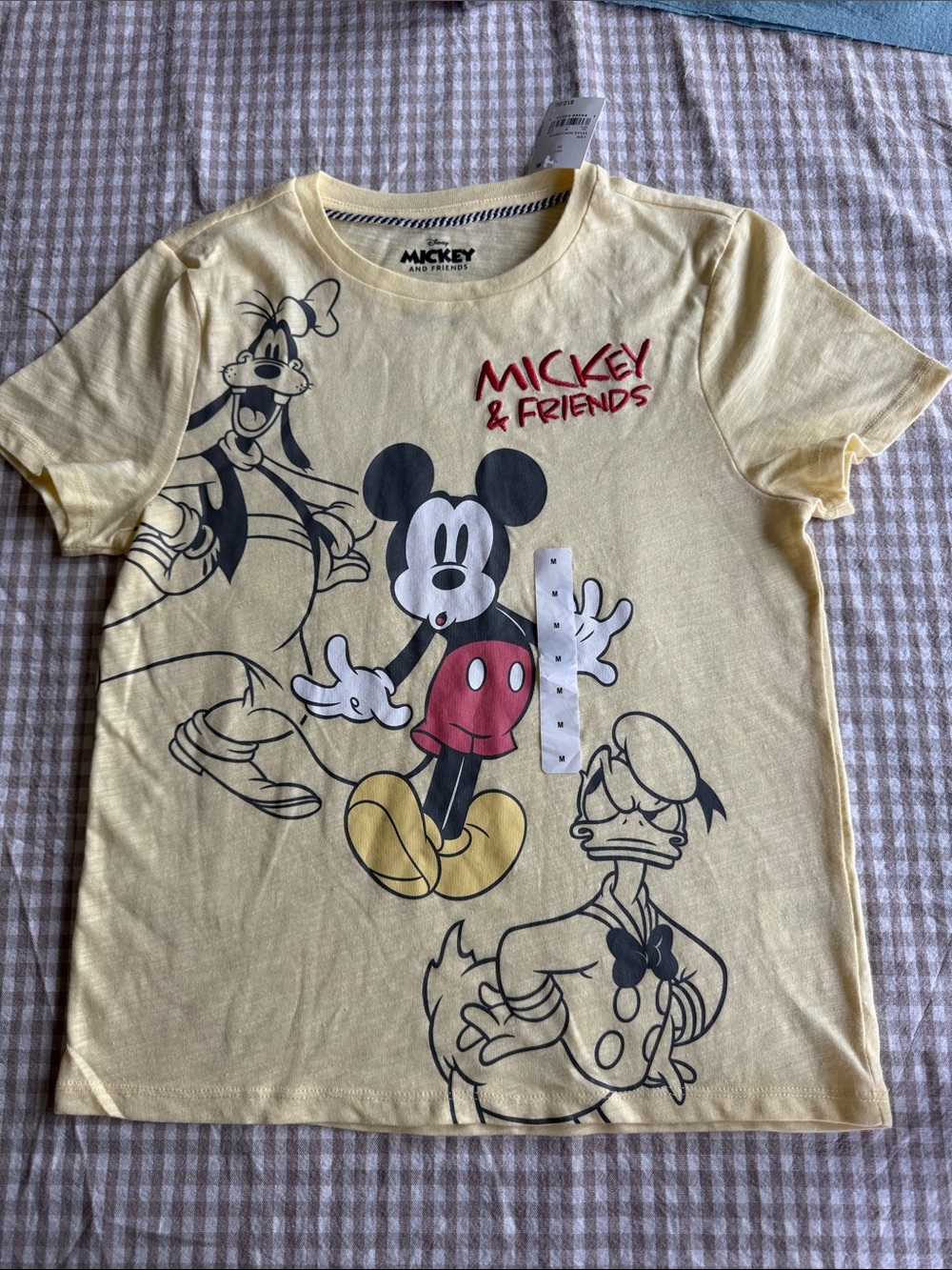 Disney Yellow Mickey & Friends Short Sleeve Tee